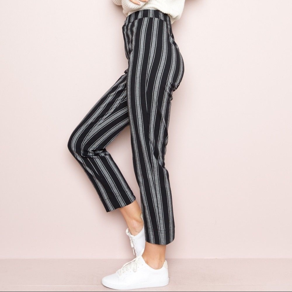 brandy melville striped tilden pants
